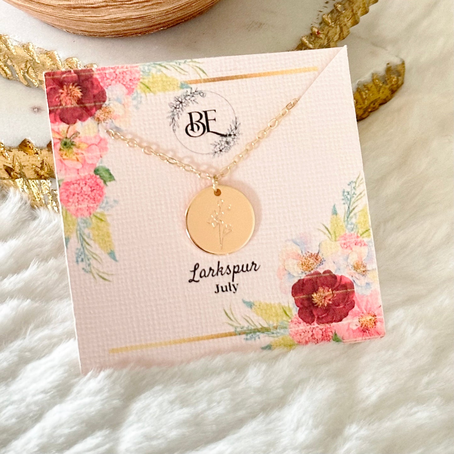 Birth Flower Necklace