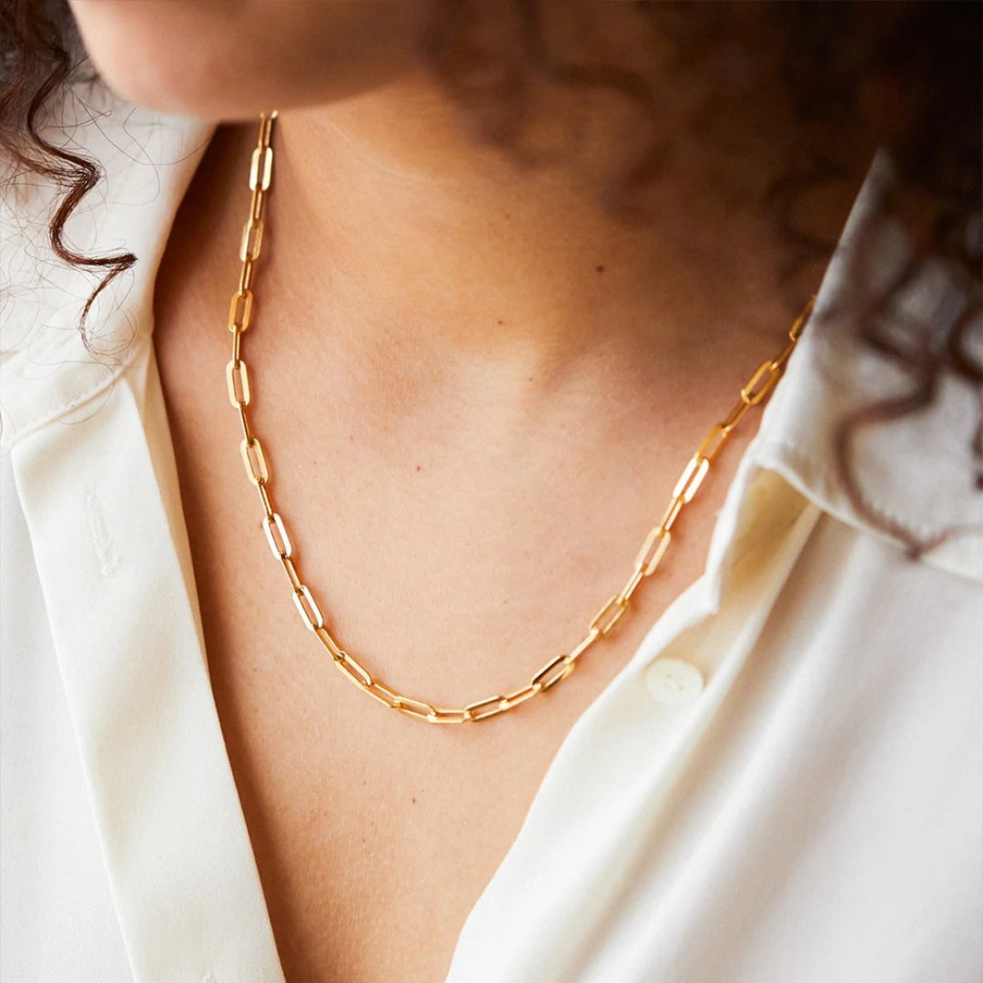 Fine Golden Chain Necklace-Vickis Jewelry