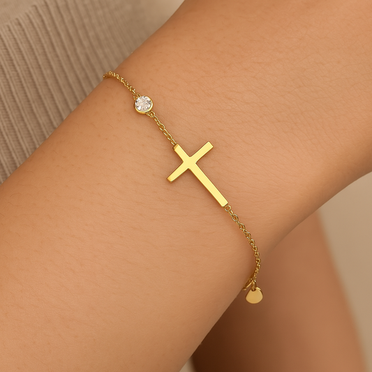 Spiritual Charm Gold Bracelet-Vickis Jewelry