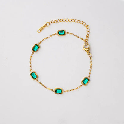 Emerald Trinity Bracelet-Vickis Jewelry