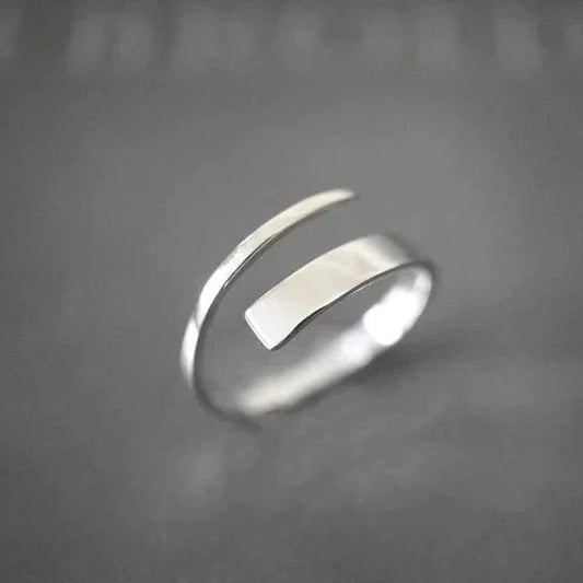 925 Sterling Silver Tiny Adjustable Ring-Vickis Jewelry