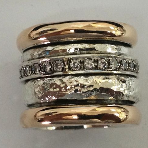 Vintage Layered Thick Gold Ring-Vickis Jewelry