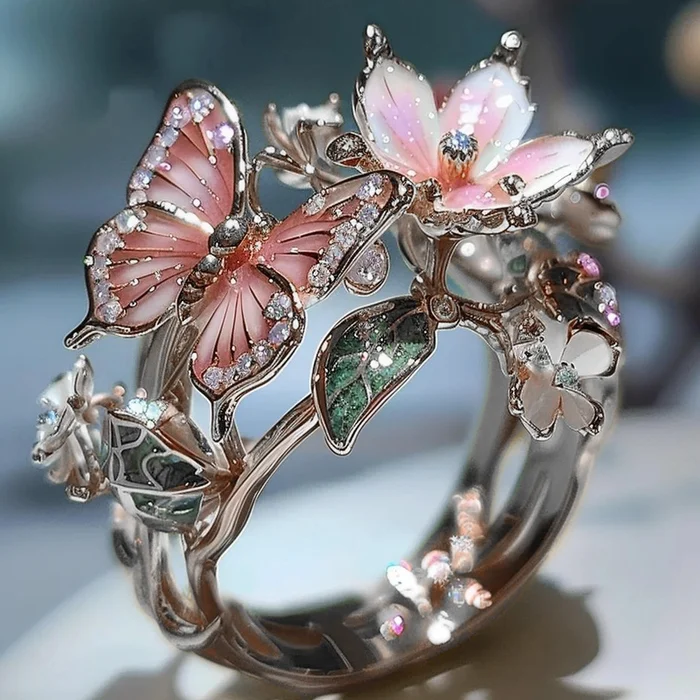 Vintage Golden Prifddinas Floral Ring-Vickis Jewelry